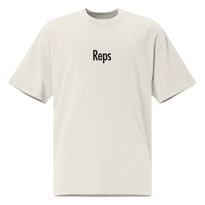 Reps - EbroideredOversized faded t-shirt