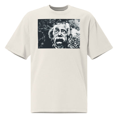 Urban Einstein B&W - Oversized faded t-shirt