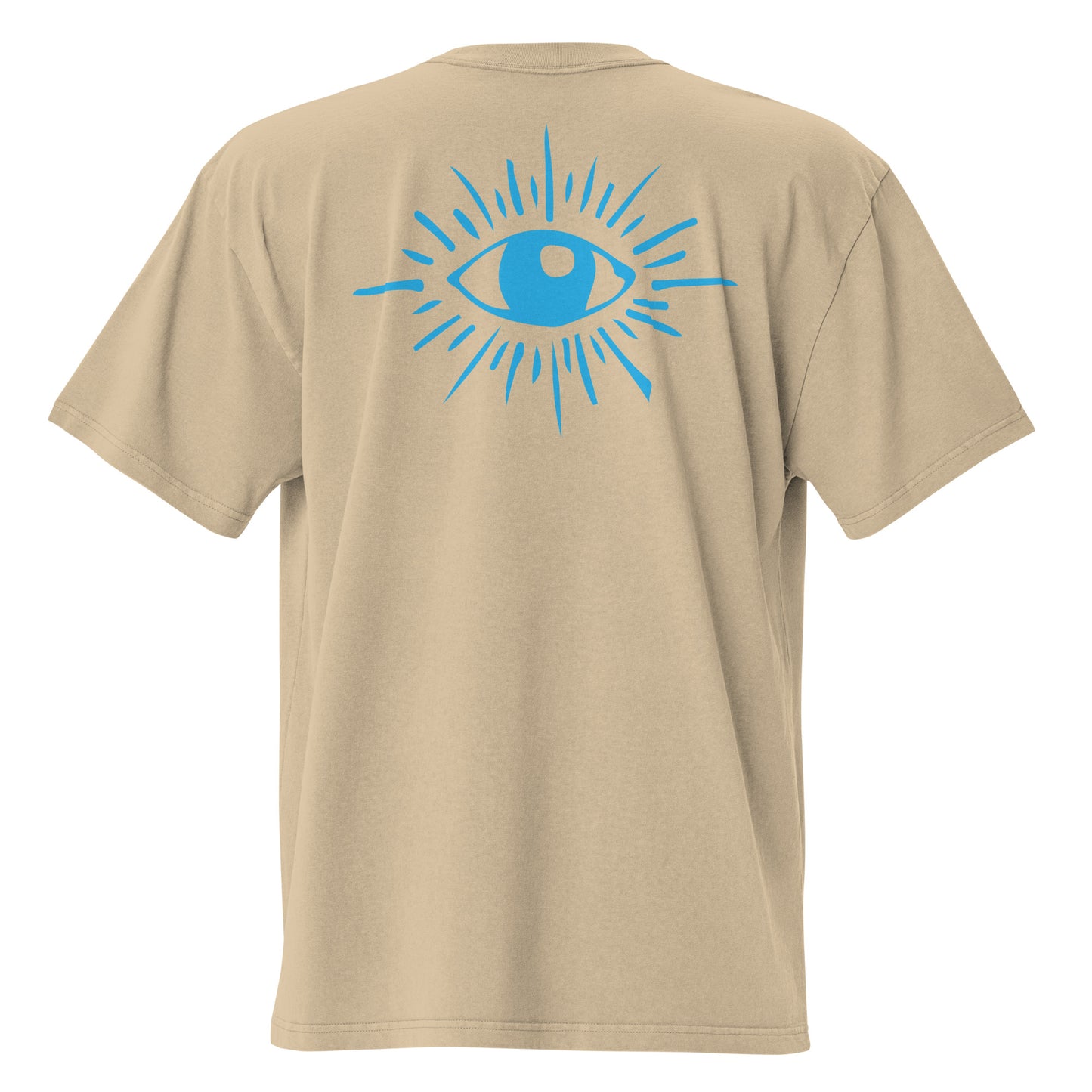 All Seeing - Oversized faded t-shirt